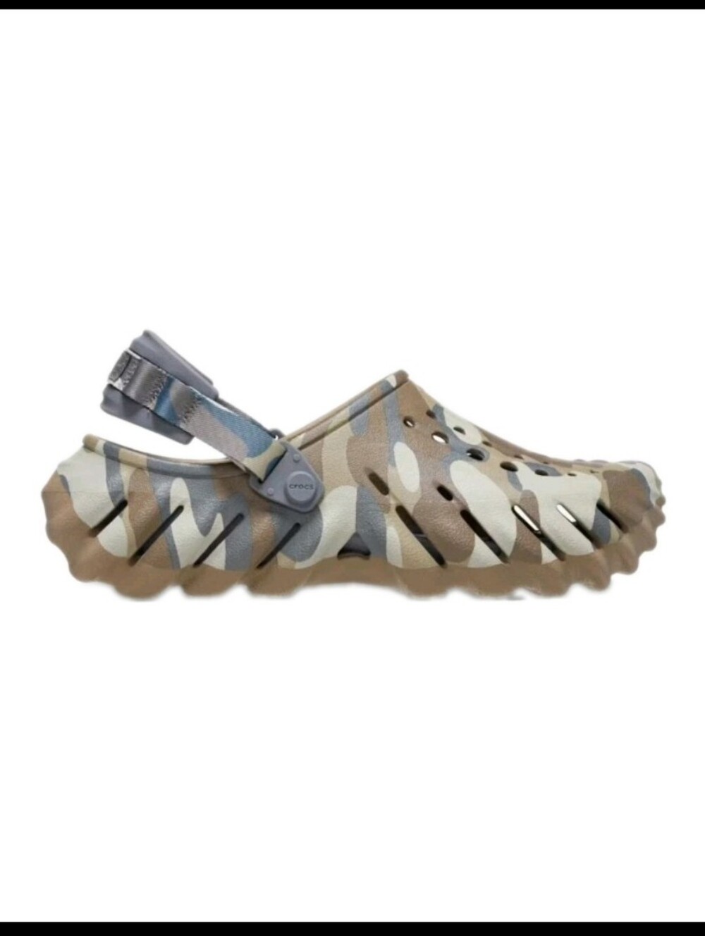 Crocs Unisex Redux Slip on Comfort Clog in Camo Charcoal Green 6M 8W